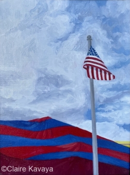 Flag tent